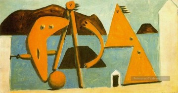 baigneuse baigneuses Tableau Peinture - Baigneuses sur la plage 1928 Cubisme